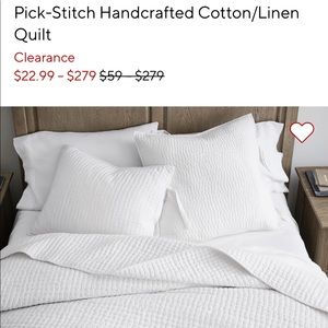 Pottery Barn Pick-Stitch King Sized Quilt